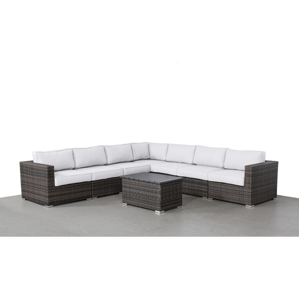 LivingSourceInternational 8 Piece Sectional Seating Group with